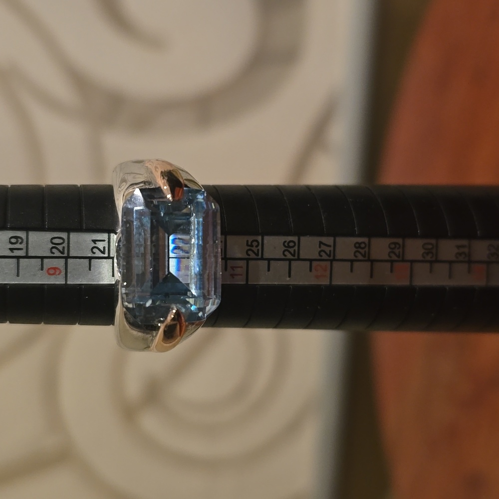Aquarium color stone ring